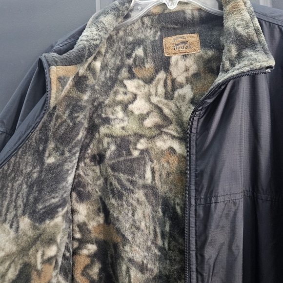 Duxbak Reversible Jacket Men's Large Camo Fleece Anorak Coat Gorpcore - Picture 5 of 13